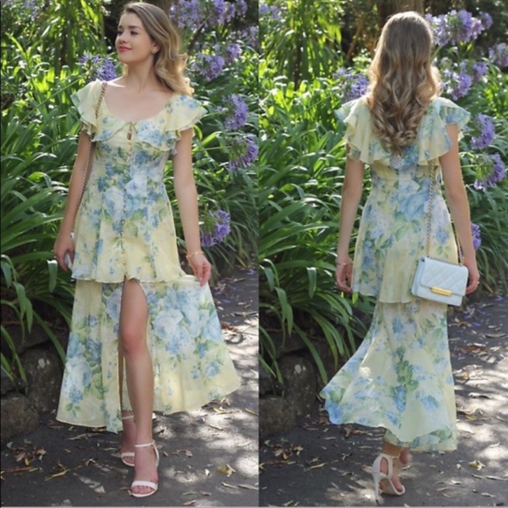 ALICE MCCALL Flawless Dress in Butter Blossom. Size 4 - Picture 3 of 14